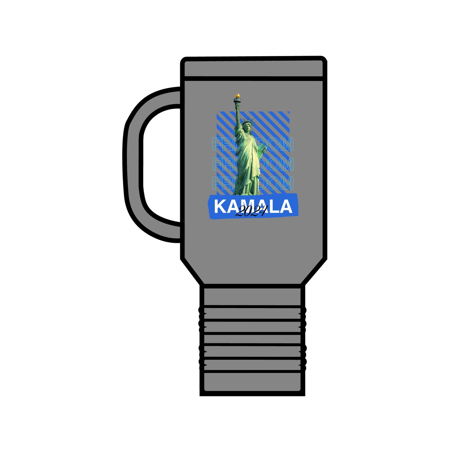 Travel Mug - Statue of Liberty Freedom Kamala 2024