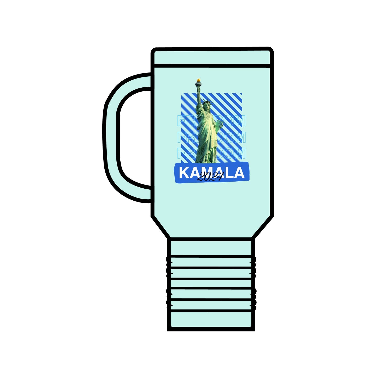 Travel Mug - Statue of Liberty Freedom Kamala 2024