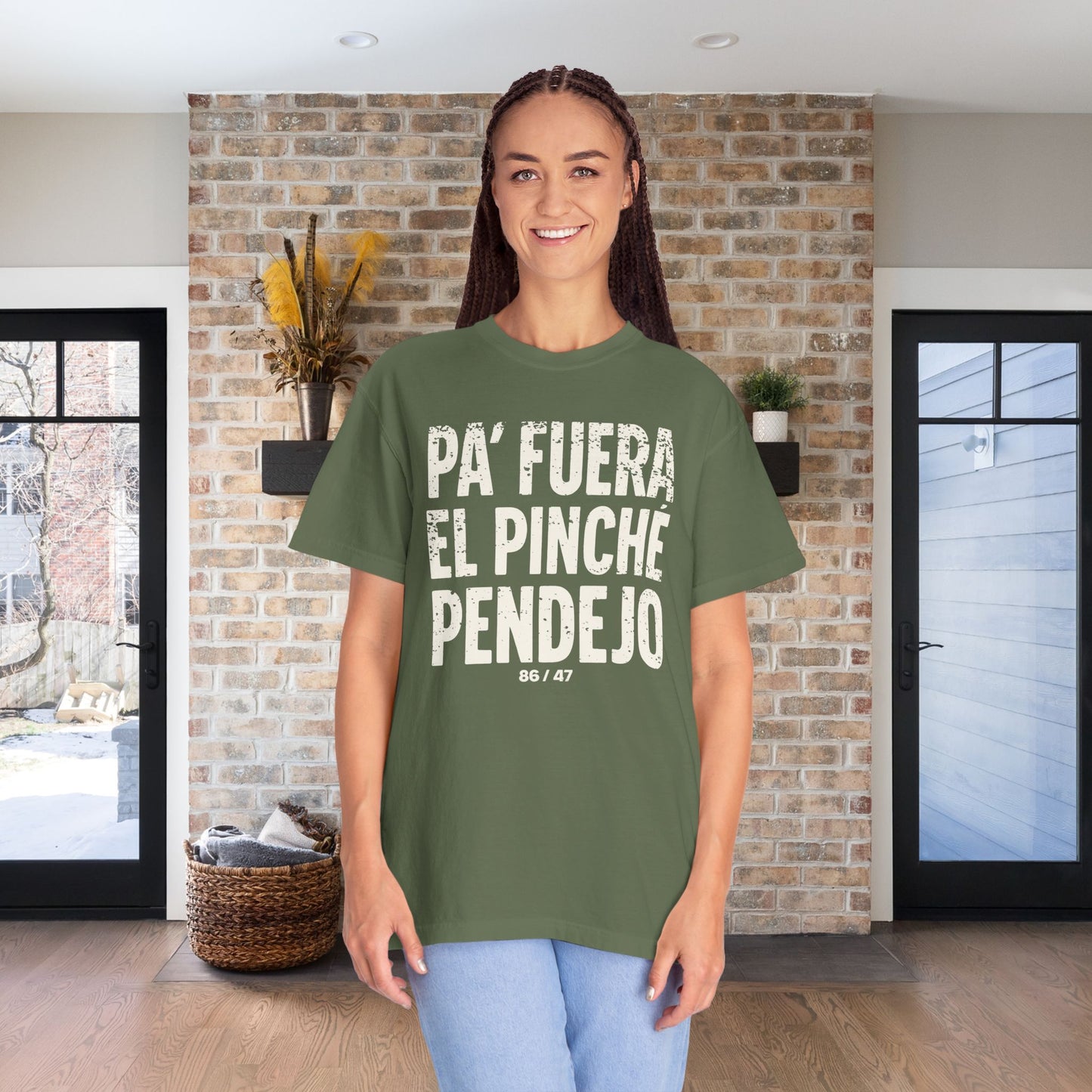 Pinche Pendejo Camisa Anti Trump Camiseta Protesta Anti-Maga T-Shirt Comfort Colors Polo En Español Playera para Activista Justicia Social