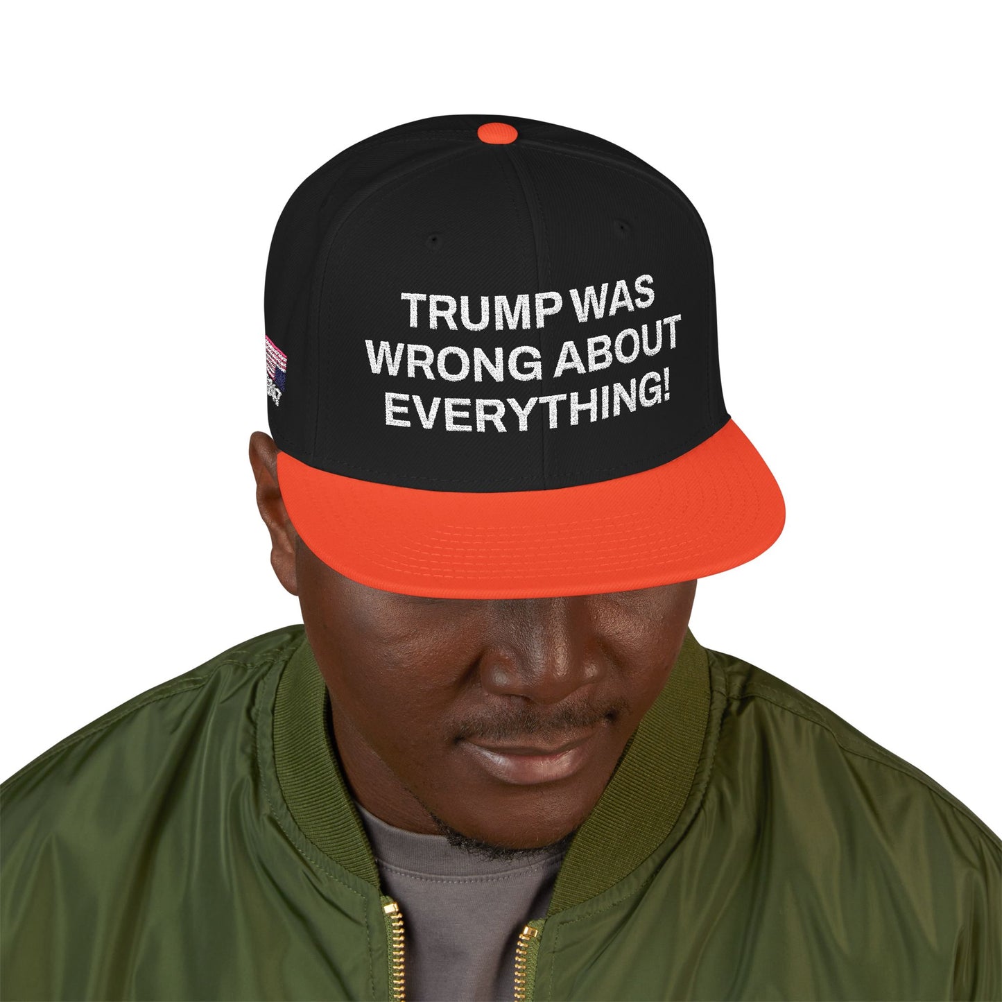 FDT Cap Embroidery Snapback DJT Protest Hat Trump Was Wrong About Everything Anti-Trump Merch Anti-Fascism Resistance Not My President Hat
