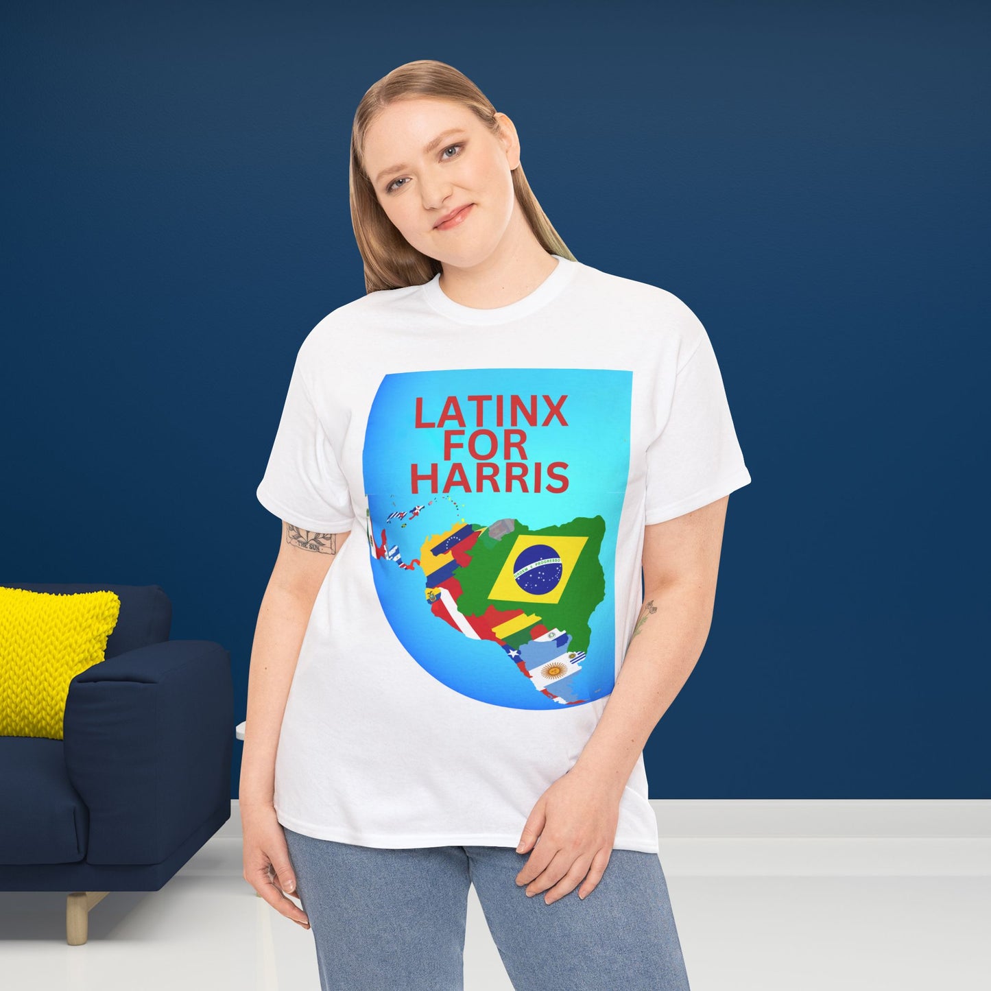 Latinx For Harris Shirt - Harris/Walz 2024 T-Shirt -  Democrat Presidential Election Tee