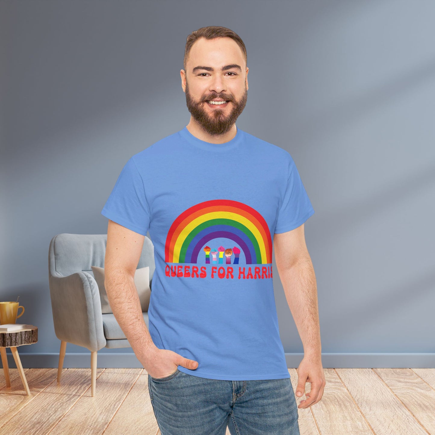 Queers For Harris Shirt- Support LGBTQ Tee-  Democrat Presidential Election T-Shirt