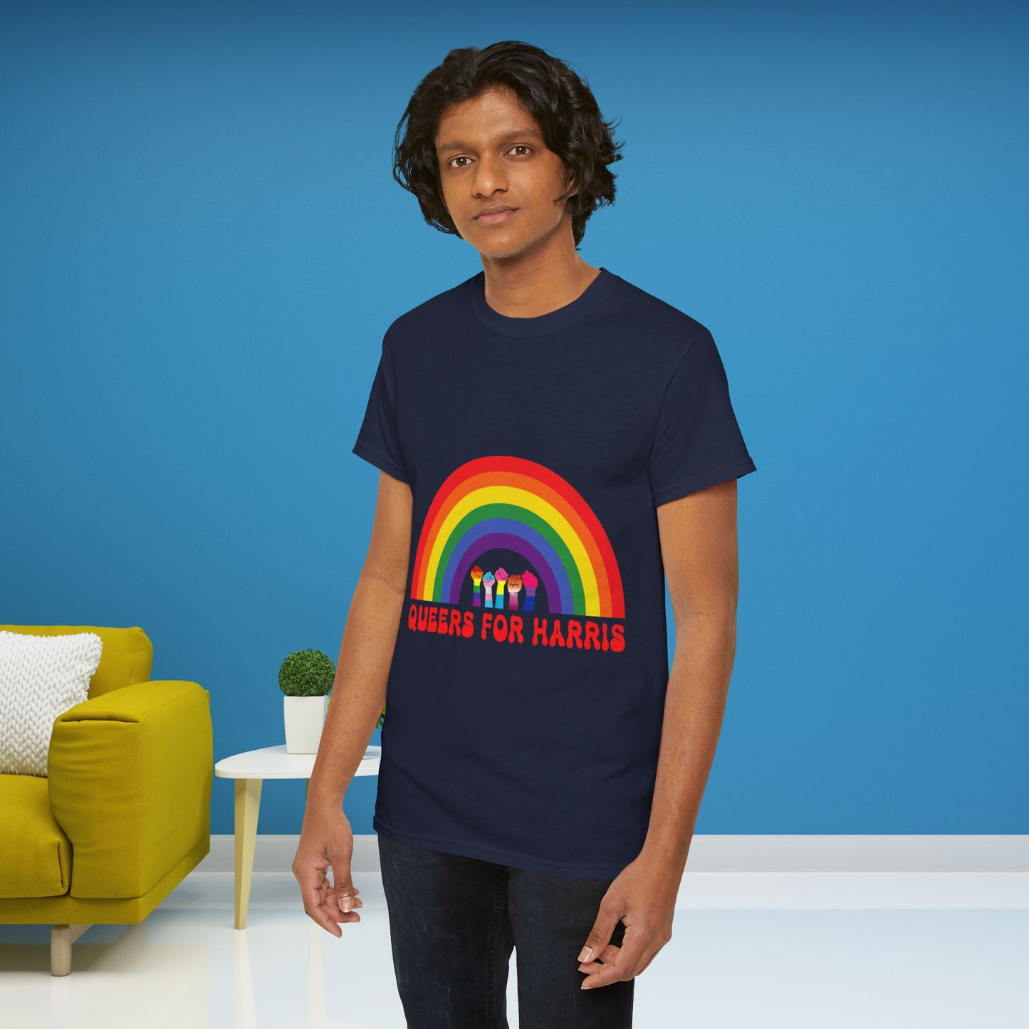 Queers For Harris Shirt- Support LGBTQ Tee-  Democrat Presidential Election T-Shirt