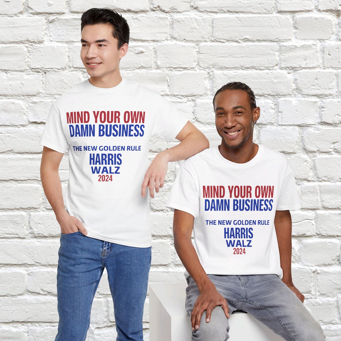 Mind Your Own Damn Business Shirt- Harris Walsh Tee-  Democrat Presidential Election T-Shirt