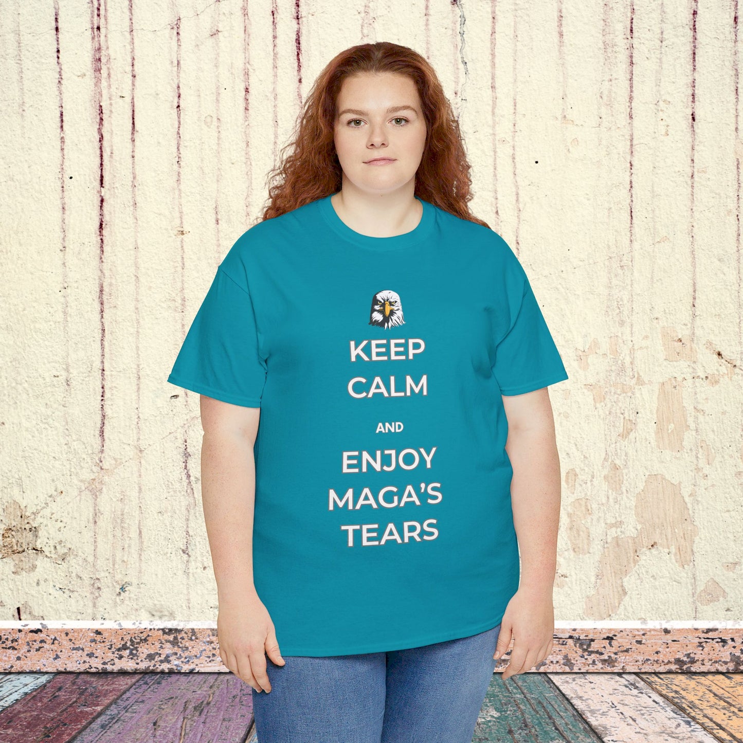 Keep Calm and Enjoy MAGA's Tears Shirt- Harris Walz Tee-  Democrat Presidential Election T-Shirt