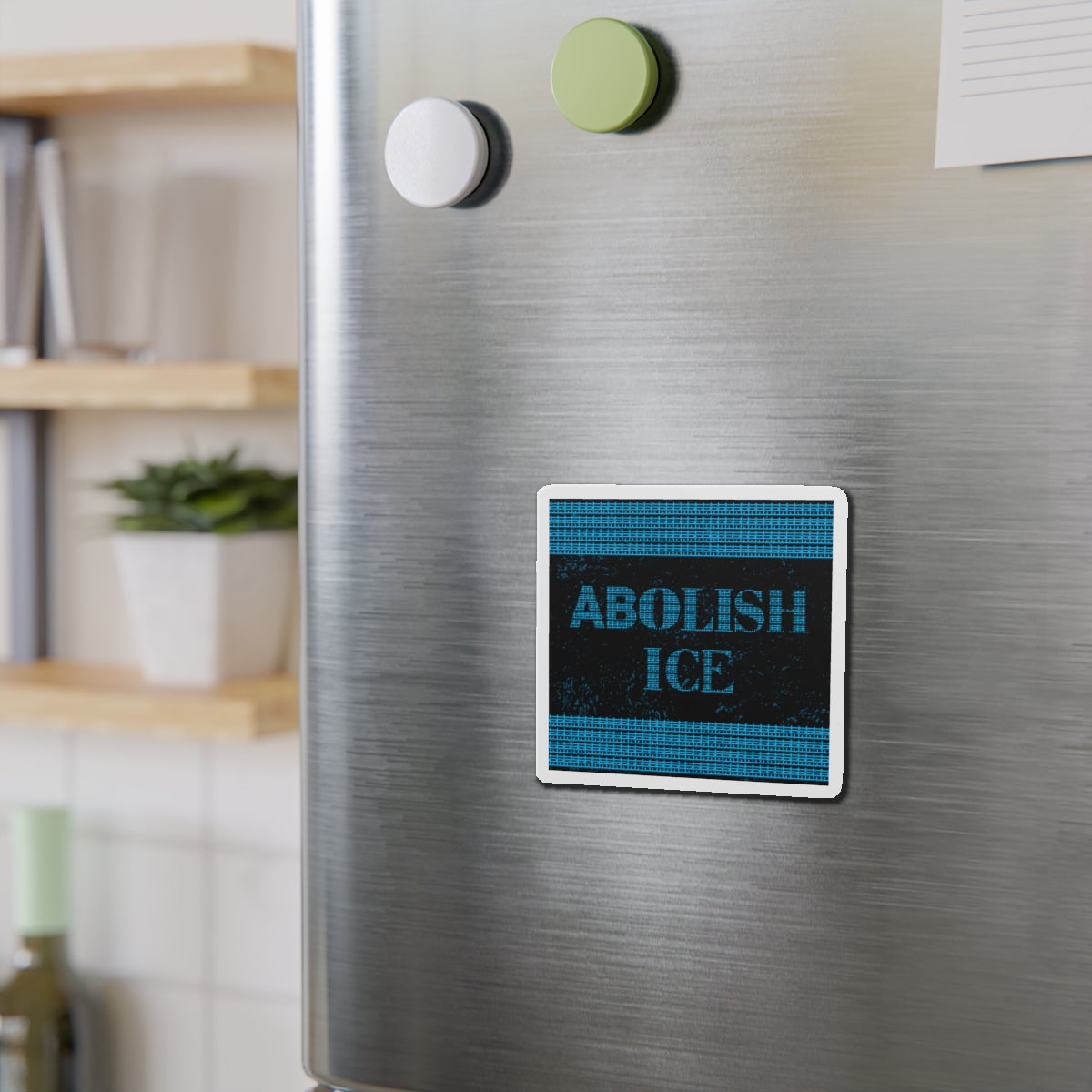 Political Magnet Anti-Trump Merch Abolish ICE Fuck Donald Trump Car Magnet Political FDT Resist Protest Gear Anti-Fascism Democratic Sign