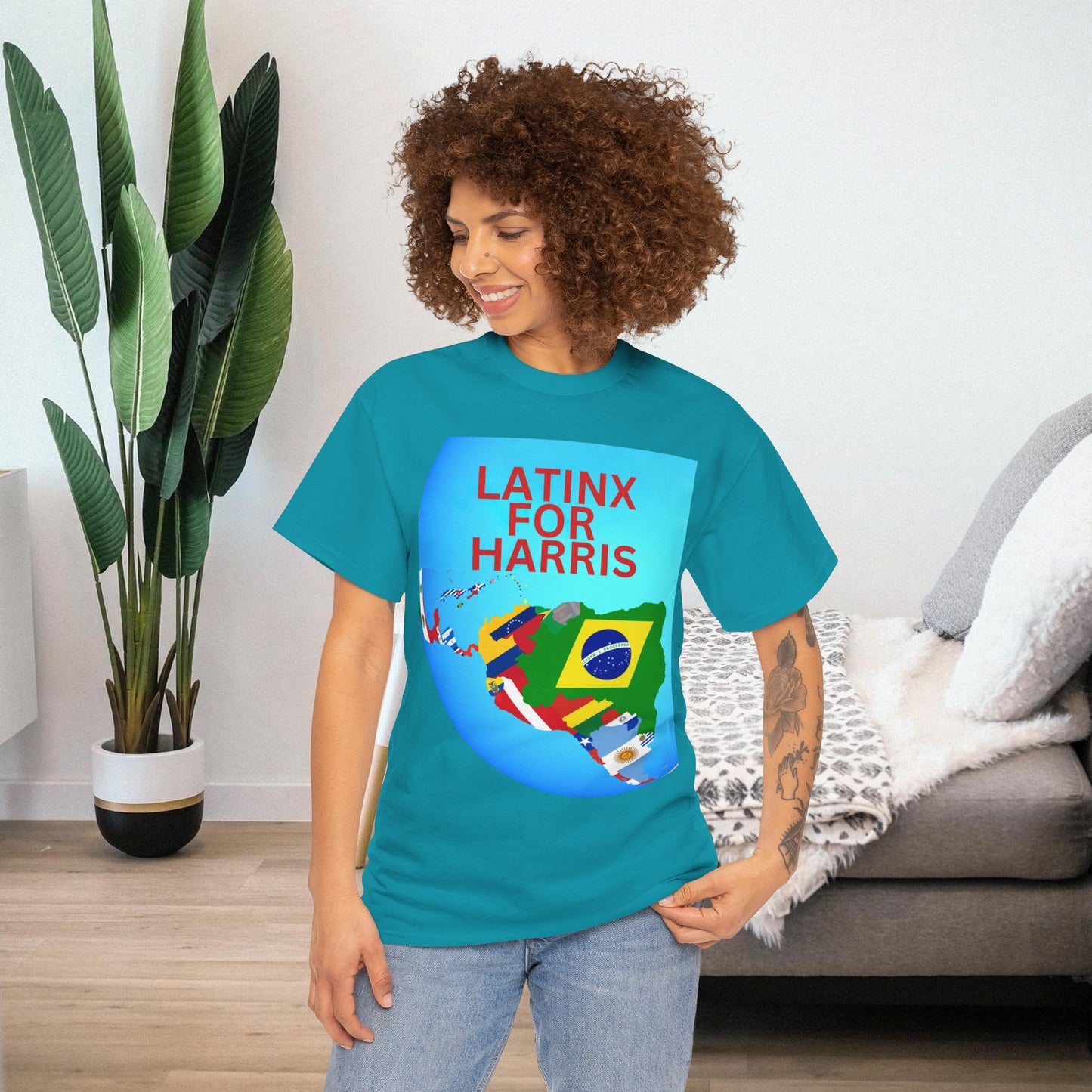 Latinx For Harris Shirt - Harris/Walz 2024 T-Shirt -  Democrat Presidential Election Tee