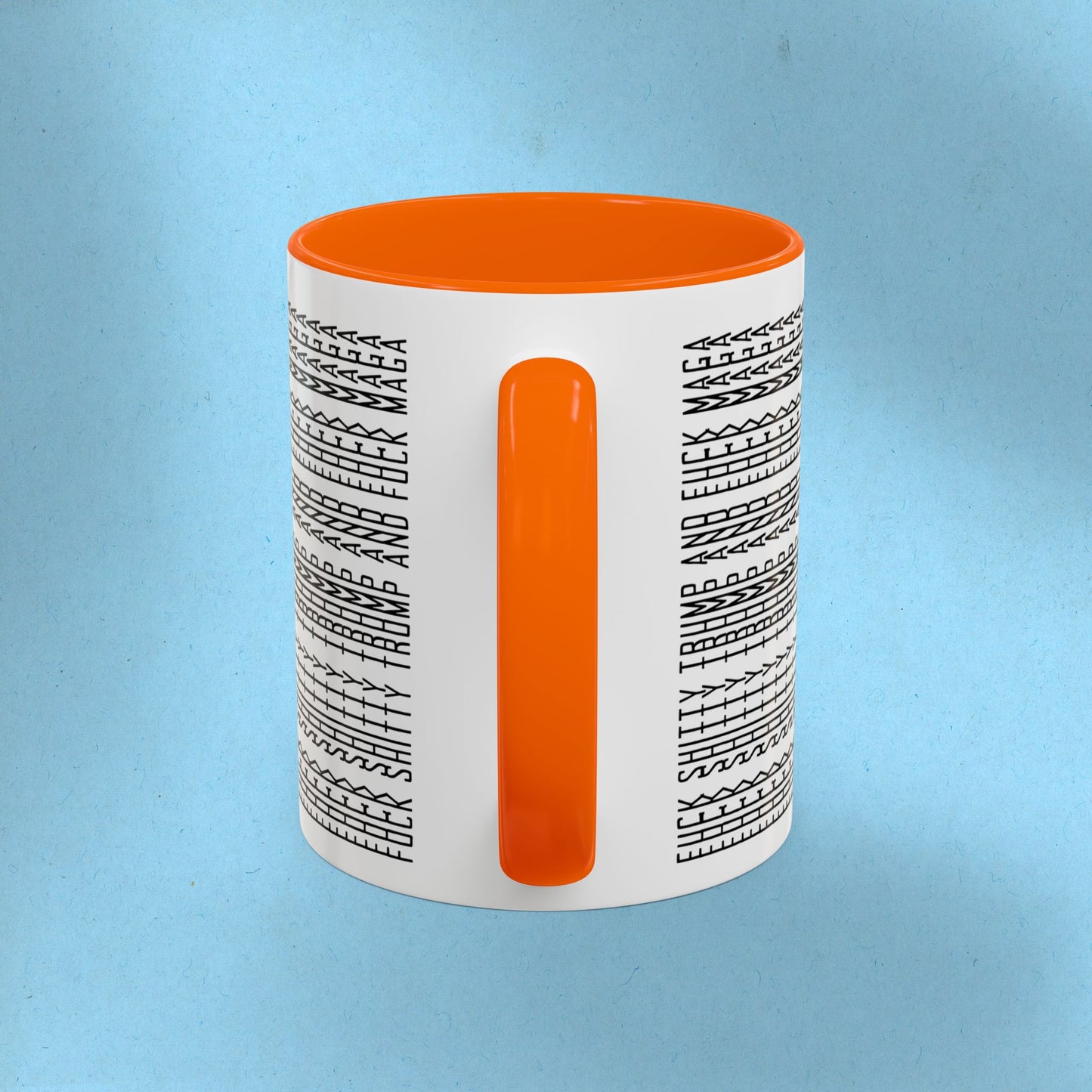 FDT Mug Hidden Message Mug Fuck Shitty Trump and Fuck Maga Coffee Cup FDT Ceramic Cup Foxtrot Delta Tango Anti-Fascism Anti-Trump Merch