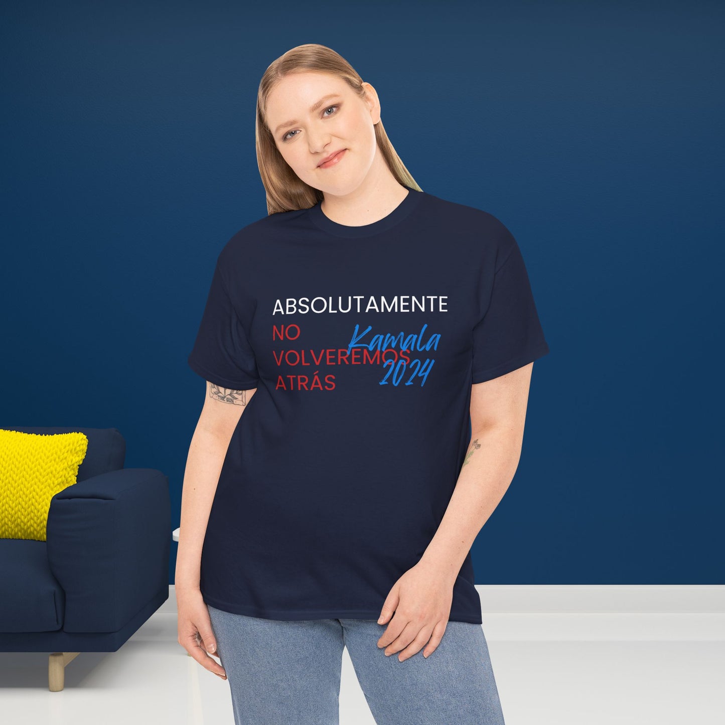 Absolutamente No Volveremos Atrás Shirt- We're Not Going Back en Español Save Democracy Tee-  Democrat Presidential Election T-Shirt