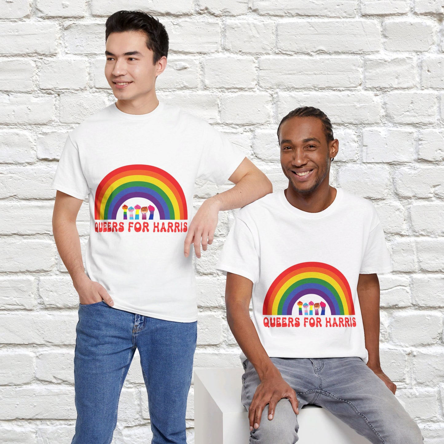 Queers For Harris Shirt- Support LGBTQ Tee-  Democrat Presidential Election T-Shirt