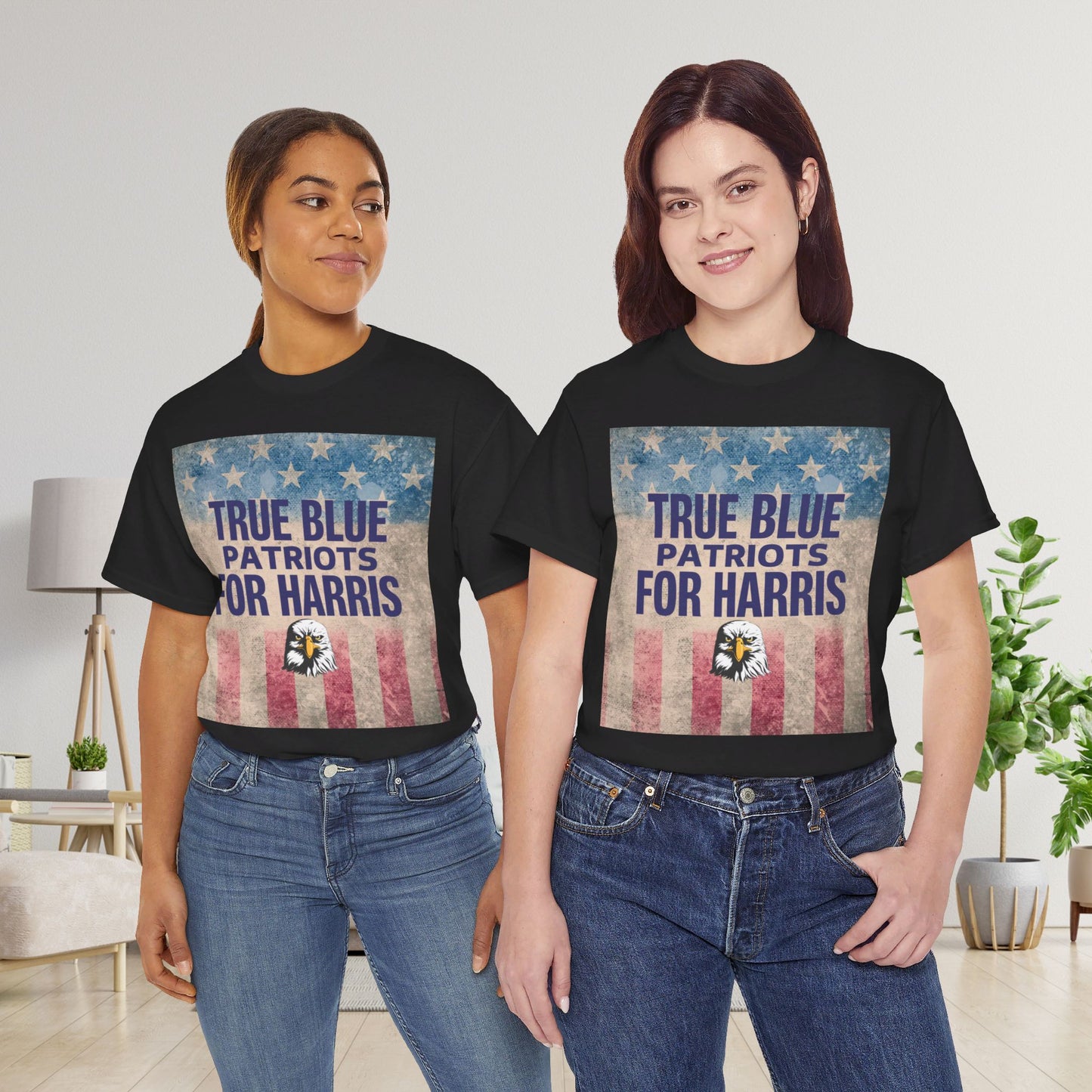 True Blue Patriots for Harris Shirt- Save Democracy Tee- Democrat Presidential Election T-Shirt