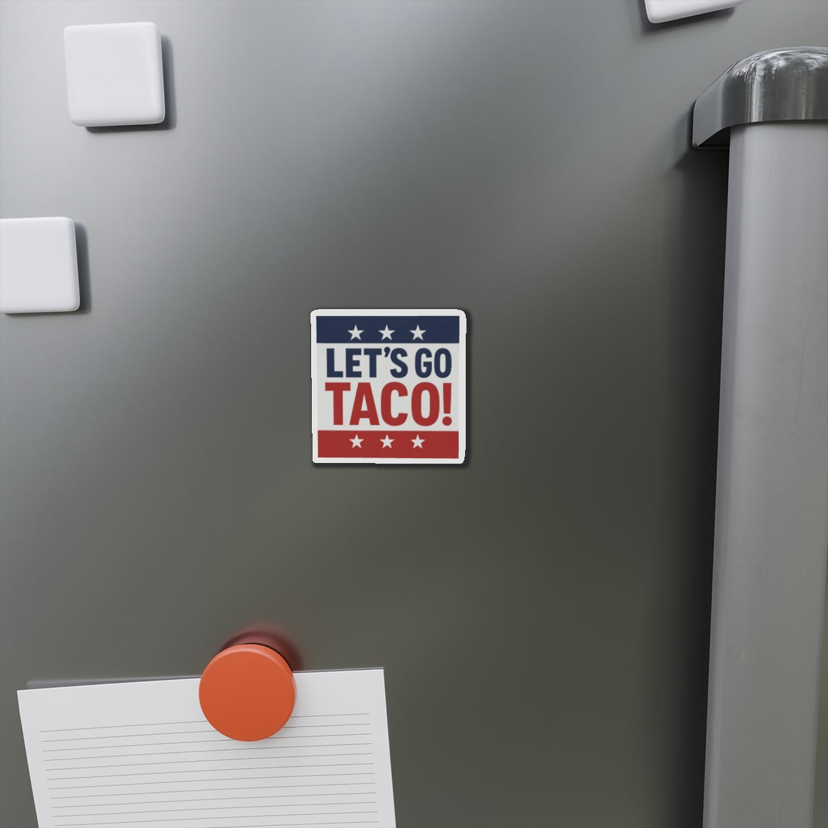 Political Magnet Anti-Trump Merch Let's Go Taco Fuck Donald Trump Car Magnet Political FDT Resist Protest Gear Anti-Fascism Democratic Sign