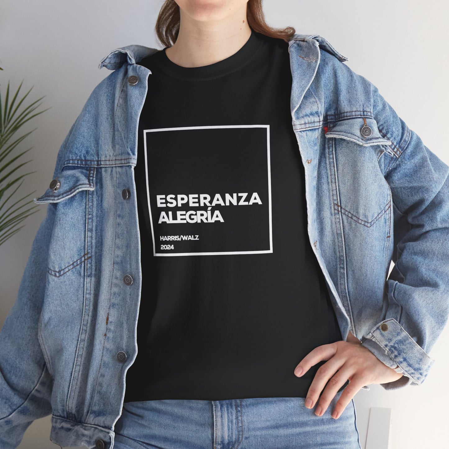 Esperanza y Alegría Shirt- Harris/Walz 2024 T-Shirt in Spanish-  Democrat Presidential Election Tee