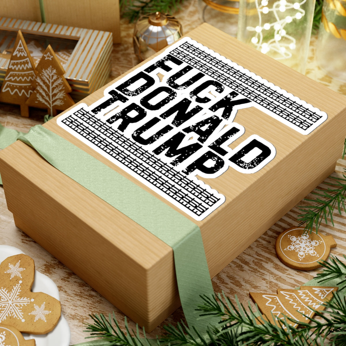 Resist Sticker Anti-Trump Merch FDT Fuck Donald Trump Foxtrot Delta Tango Political Decal Protest Sticker Activist Anti-Fascism Resist Decal