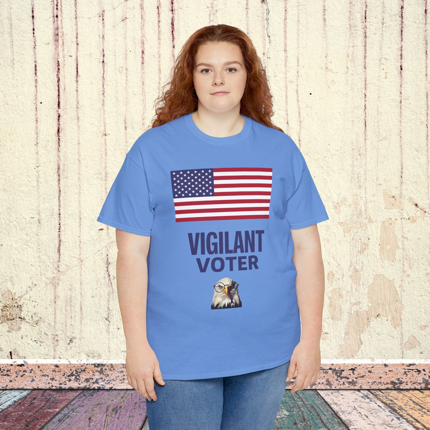 Vigilant Voter Shirt- Vote Blue Save Democracy Tee- Democrat Presidential Election T-Shirt