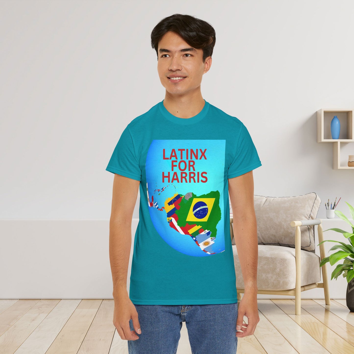 Latinx For Harris Shirt - Harris/Walz 2024 T-Shirt -  Democrat Presidential Election Tee