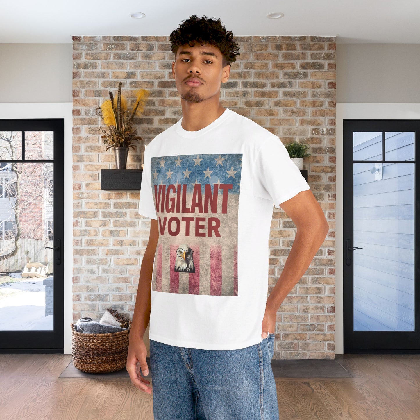 Vigilant Voter Shirt- Vote Blue Save Democracy Tee- Democrat Presidential Election T-Shirt