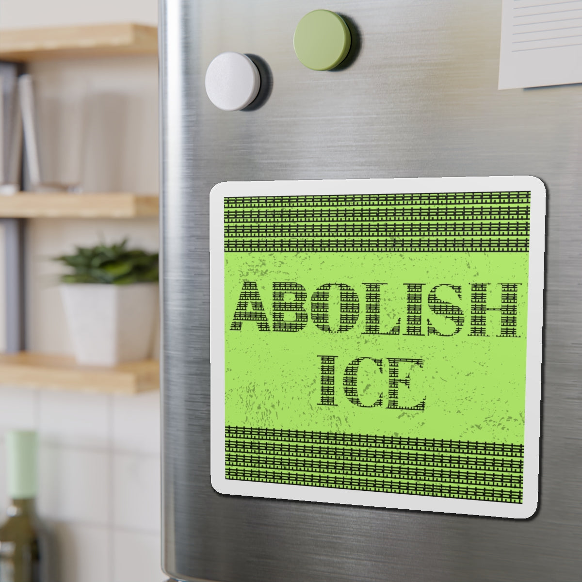 Political Magnet Anti-Trump Merch Abolish ICE Fuck Donald Trump Car Magnet Political FDT Resist Protest Gear Anti-Fascism Democratic Sign