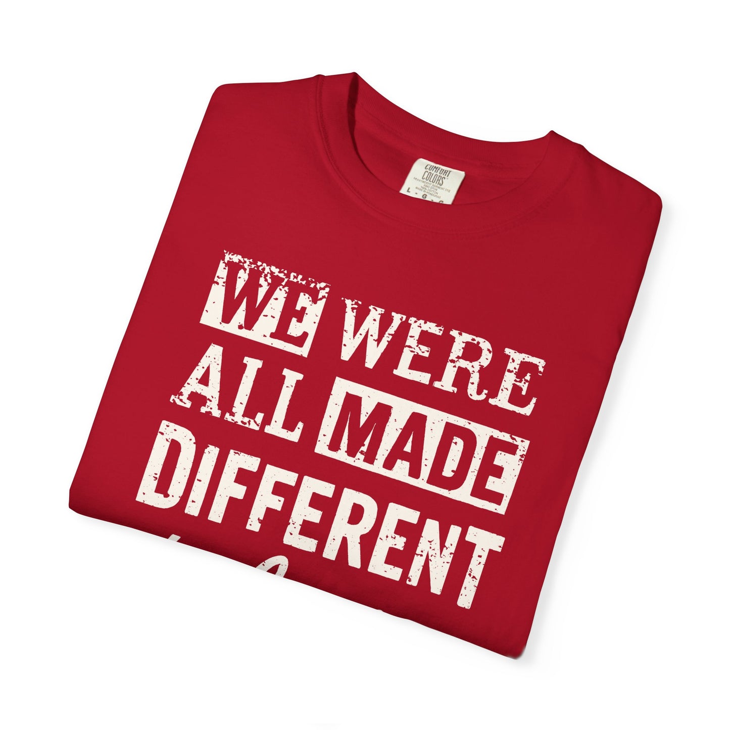 We Were All Made Different Protest Shirt Social Justice T-Shirt Anti-Trump Merch Comfort Colors Anti-Fascism Resistance Gear Protest Apparel