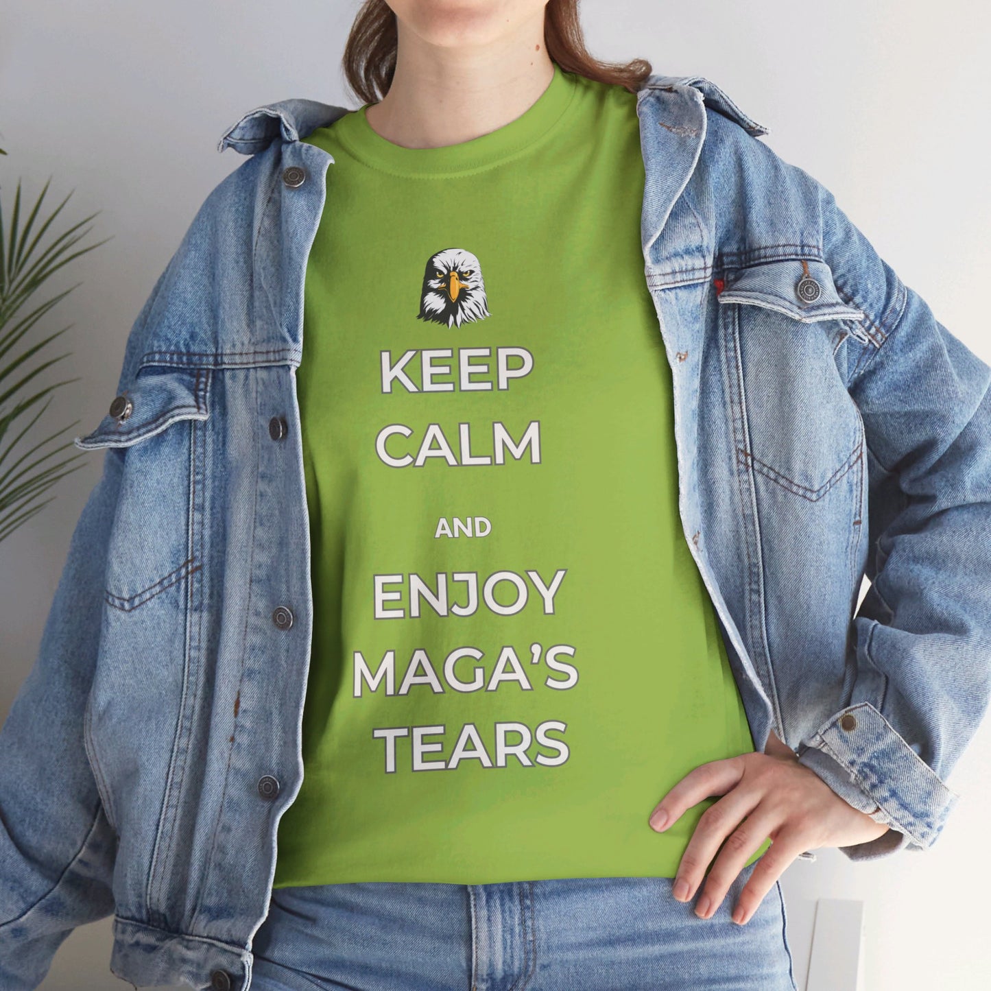 Keep Calm and Enjoy MAGA's Tears Shirt- Harris Walz Tee-  Democrat Presidential Election T-Shirt