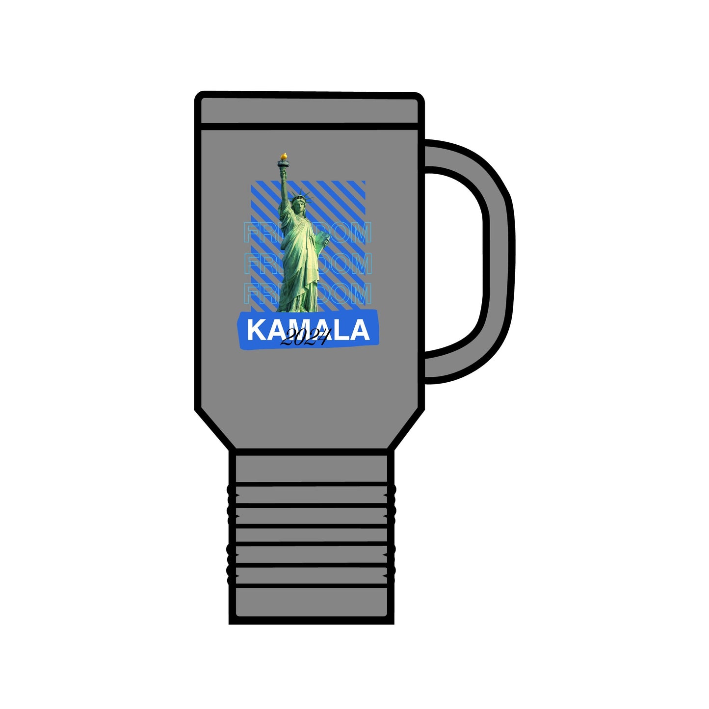 Travel Mug - Statue of Liberty Freedom Kamala 2024