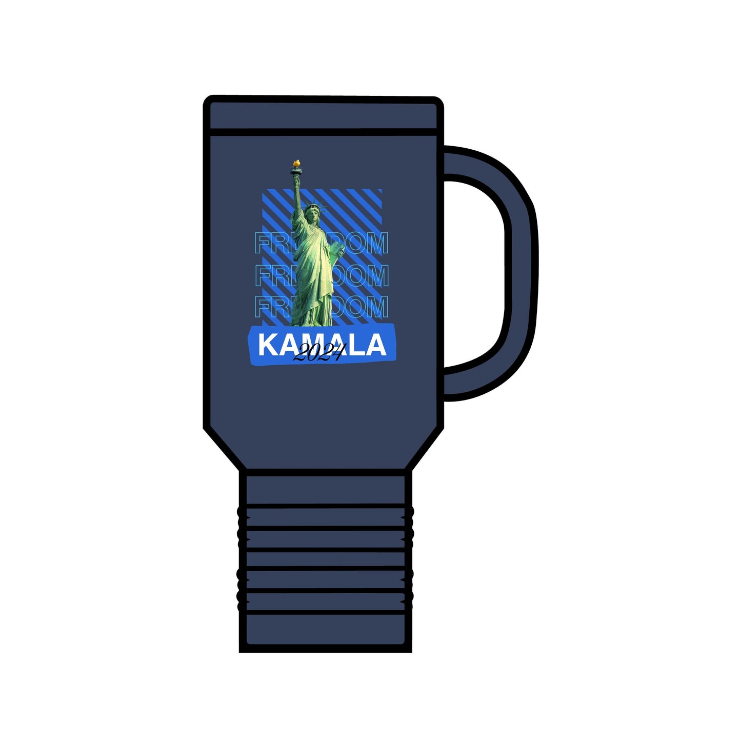 Travel Mug - Statue of Liberty Freedom Kamala 2024