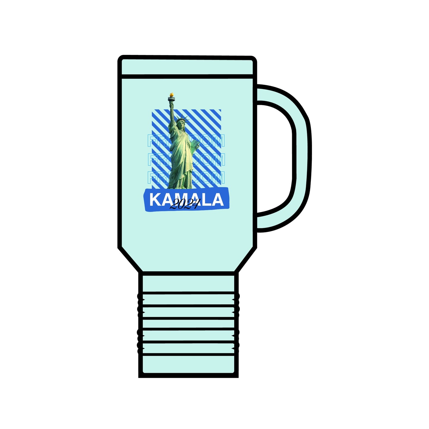 Travel Mug - Statue of Liberty Freedom Kamala 2024