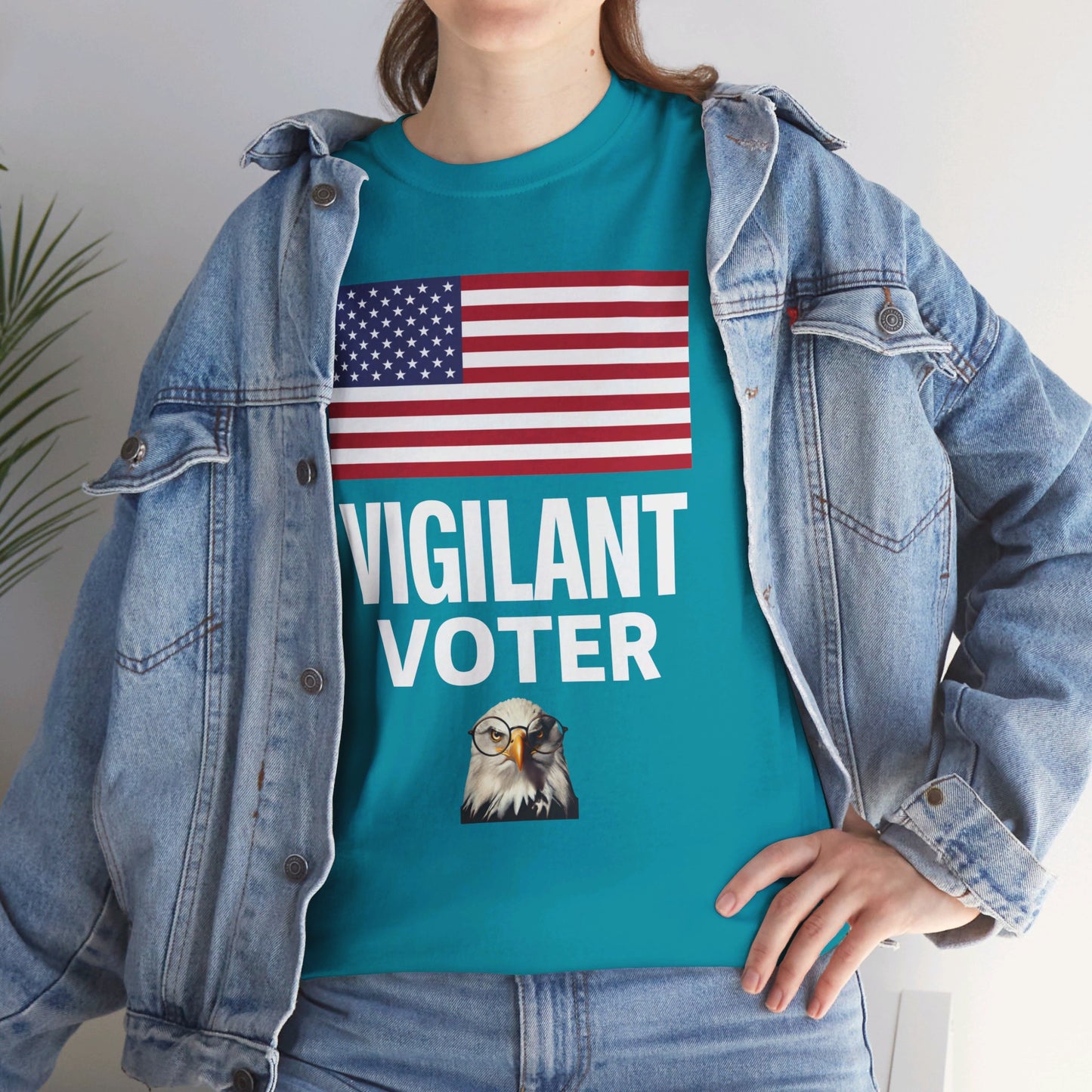 Vigilant Voter Shirt- Vote Blue Save Democracy Tee- Democrat Presidential Election T-Shirt