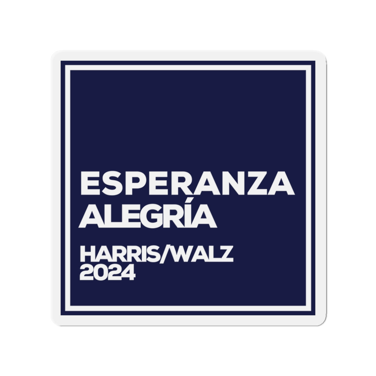 Esperanza y Alegría Car Magnet - Harris/Walz 2024 Magnet in Spanish