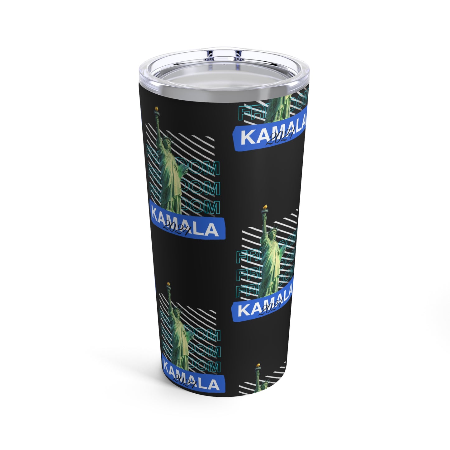 Statue of Liberty Freedom Kamala 2024 Tumbler 20oz - Save Democracy Freedom Tumbler