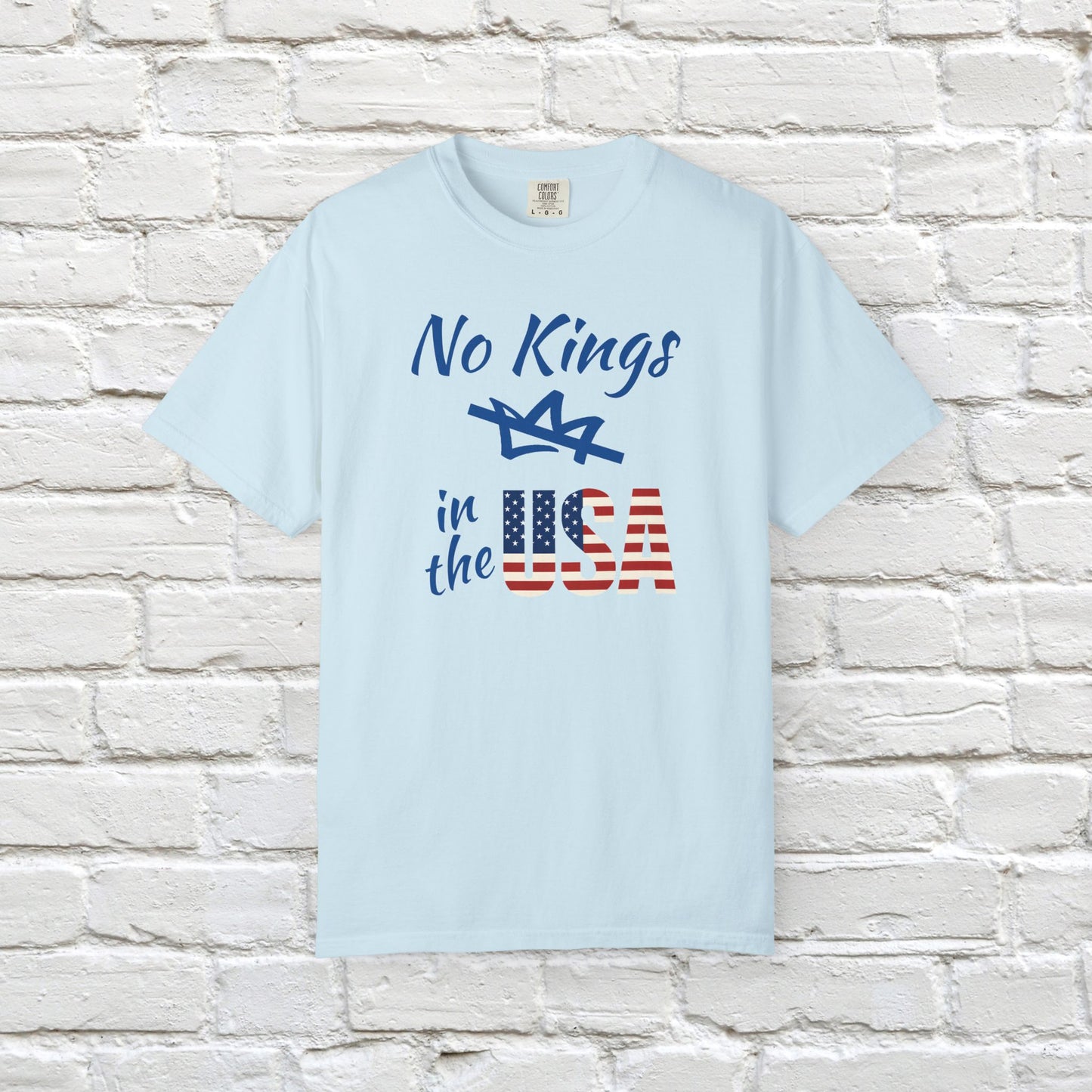 No Kings in the USA Protest Tee Resistance Social Justice Shirt Comfort Colors Ring-Spun US Cotton Resist Anti Trump Democrat Apparel
