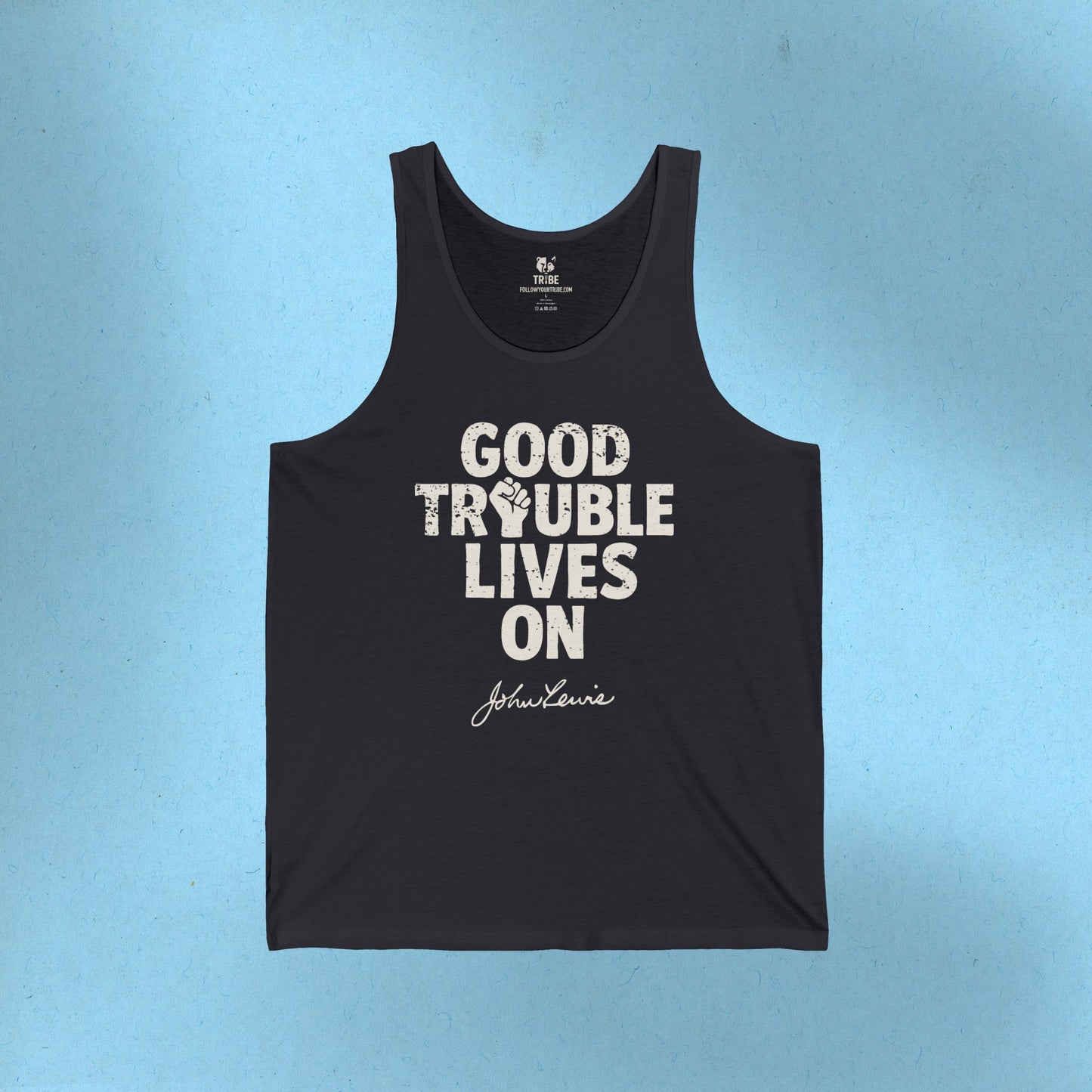 Good Trouble Necessary Trouble Activist Tank Top John Lewis Shirt Social Justice Shirt Protest Anti-Maga Resistance Anti-Trump Democrat Tank