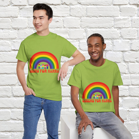 Queers For Harris Shirt- Support LGBTQ Tee-  Democrat Presidential Election T-Shirt