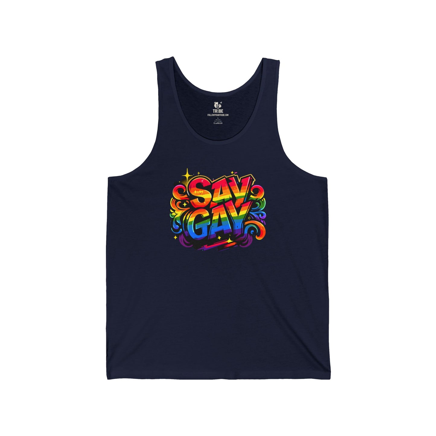 Say Gay Protest Tank Top LGBT Sleeveless Shirt Social Justice LGBTQ Tank LGBTQIA Top Queer Lesbian Bisexual Transgender Gay Pride Apparel