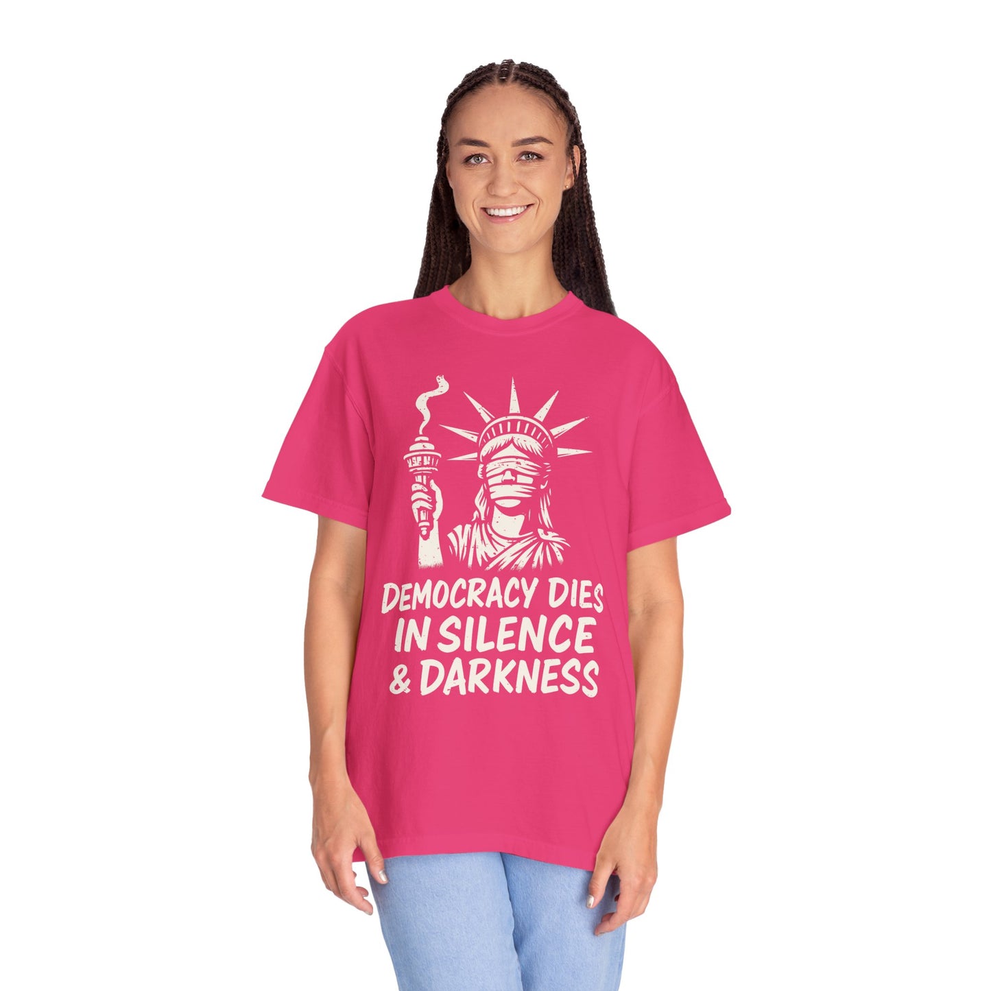 Protest Shirt Extinguished Liberty Tee Social Justice T-Shirt Anti-Trump Merch Comfort Colors Anti-Fascism Resistance Gear Protest Apparel