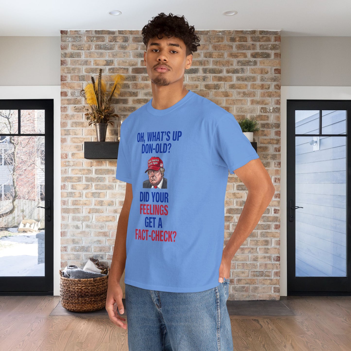 Did Your Feelings Get a Fact-Check? Shirt- Humorous Anti-Fascism Tee-  Democrat Presidential Election T-Shirt