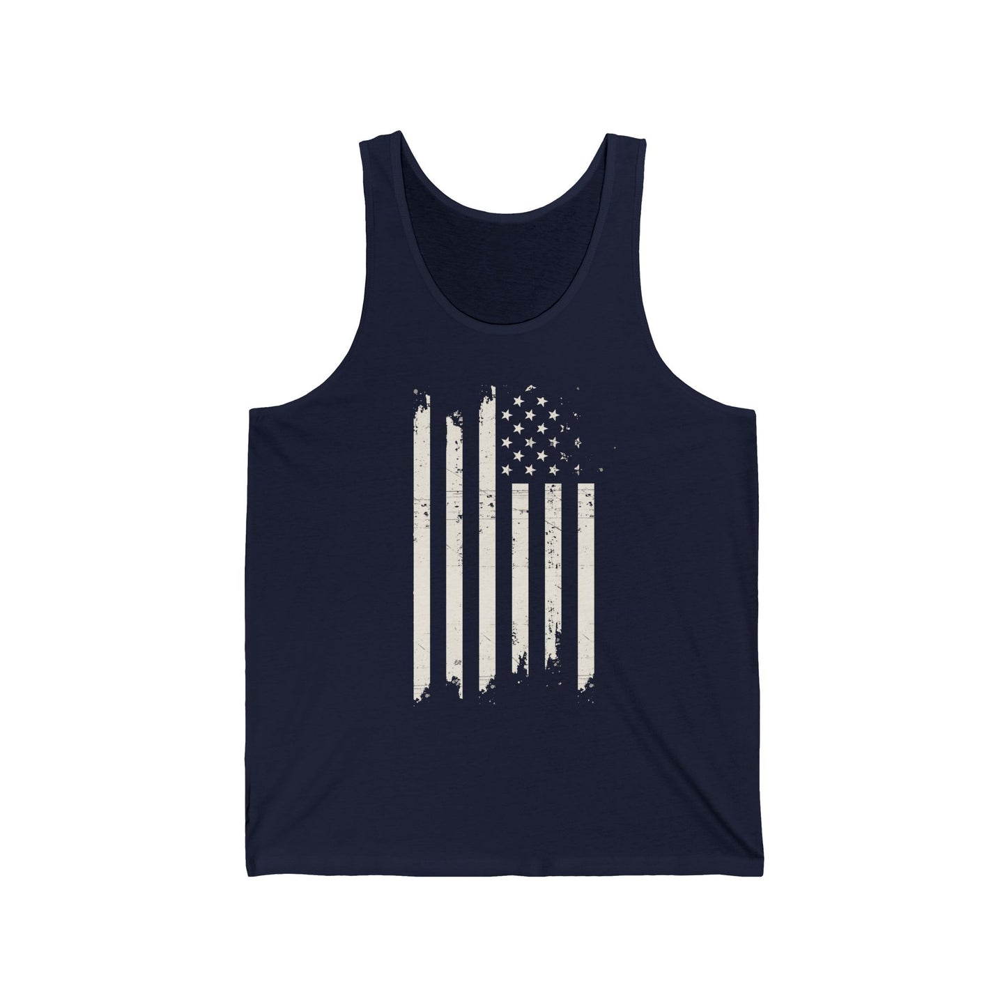 Distressed US Flag Mourning Protest Tank Top Social Justice Shirt Anti-Trump Merch Anti-Fascism Resist Activist Tank Top Democrat Apparel