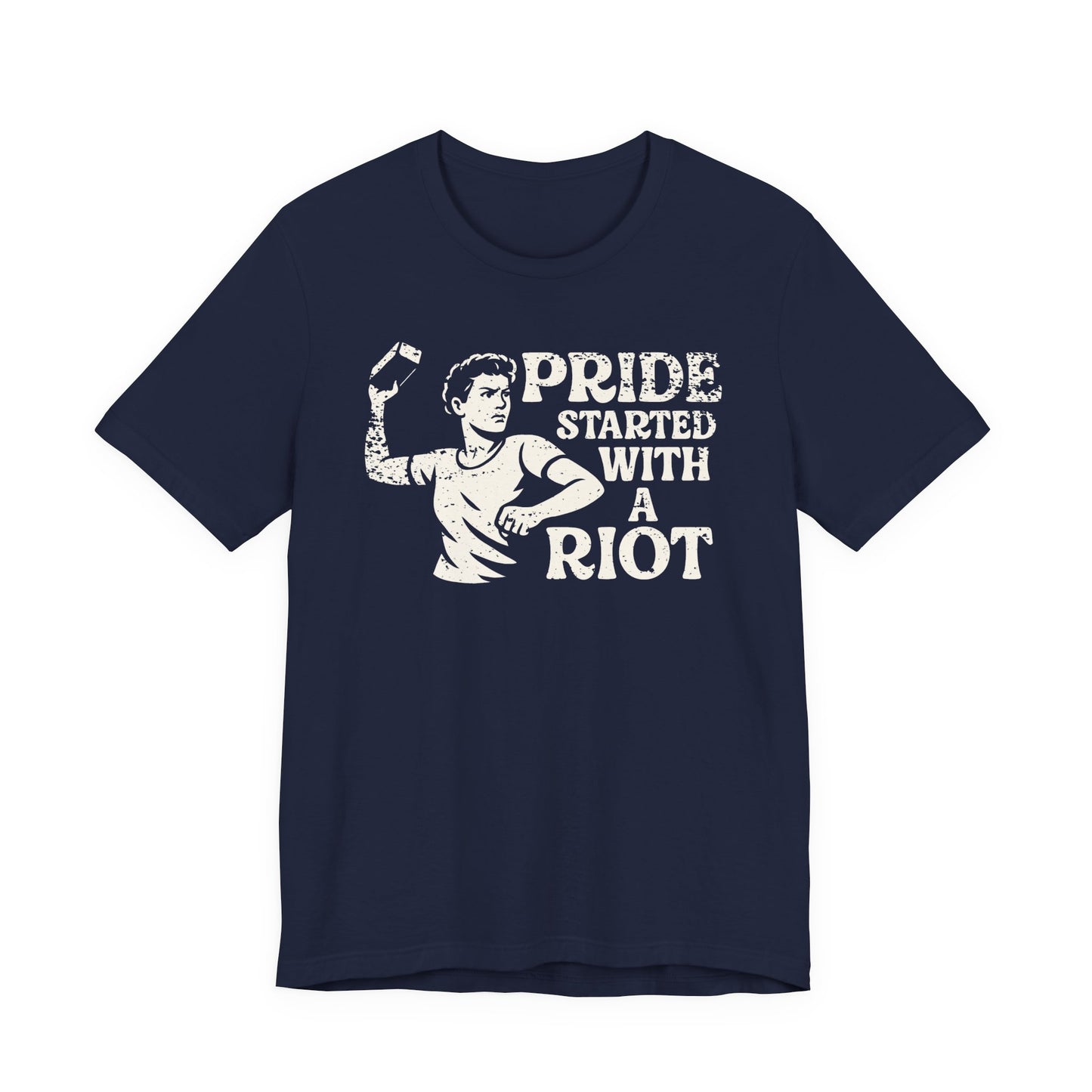 LGBTQIA Tee Stonewall Protest Shirt Social Justice LGBTQ Queer Lesbian Bisexual Trans Gay Pride Ring-Spun Cotton TShirt Express Shipping