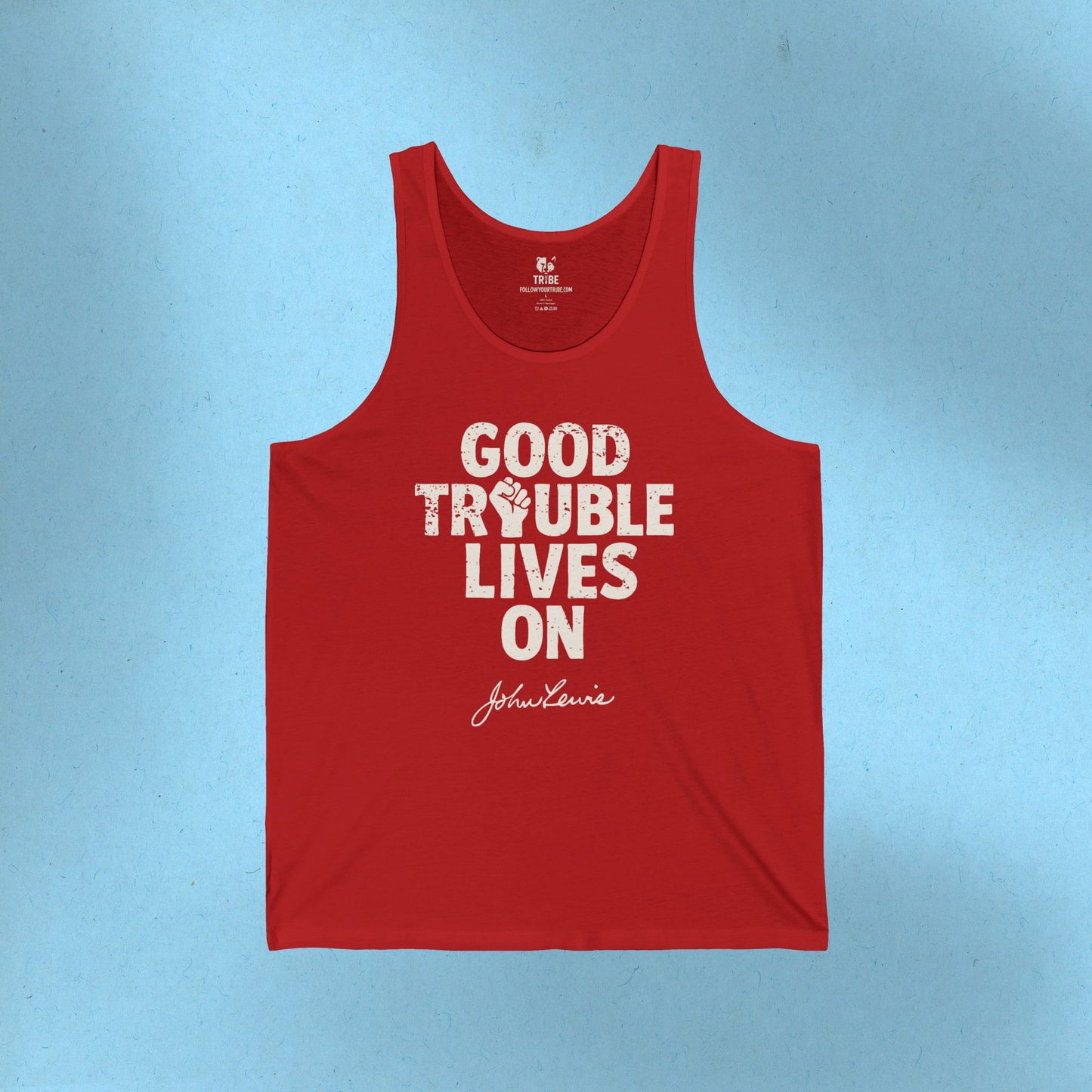 Good Trouble Necessary Trouble Activist Tank Top John Lewis Shirt Social Justice Shirt Protest Anti-Maga Resistance Anti-Trump Democrat Tank