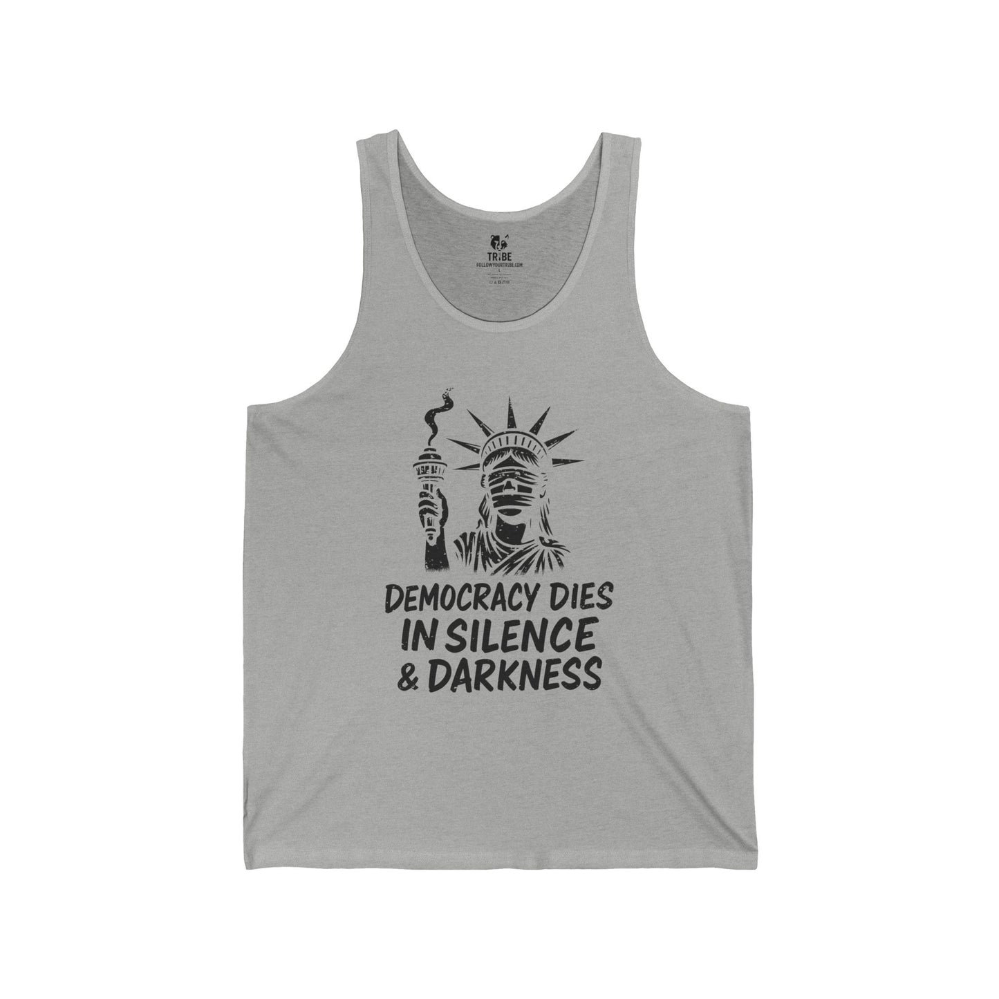 Protest Tank Top Extinguished Liberty Tee Social Justice Shirt Anti-Trump Merch Anti-Fascism Gear Resistance Tank Top Democrat Apparel