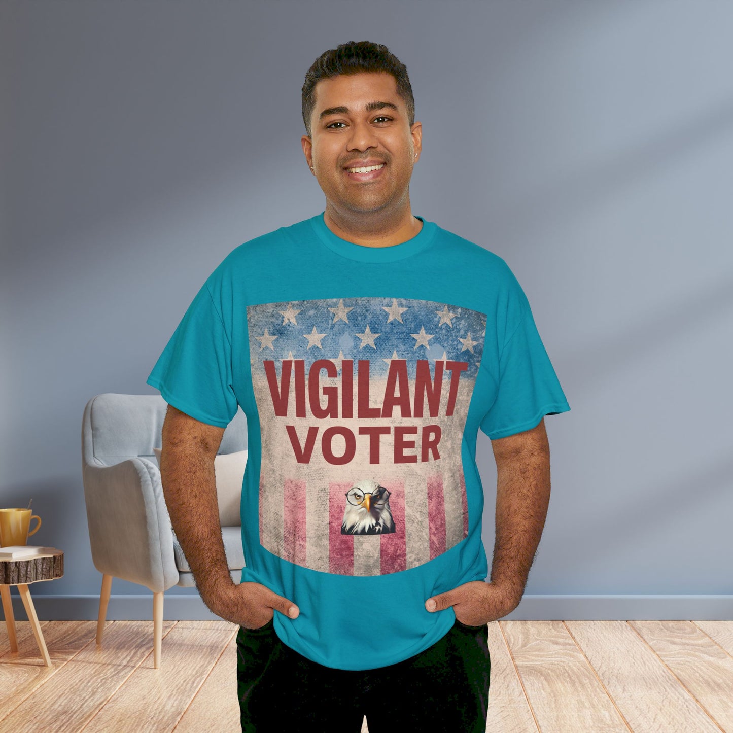 Vigilant Voter Shirt- Vote Blue Save Democracy Tee- Democrat Presidential Election T-Shirt