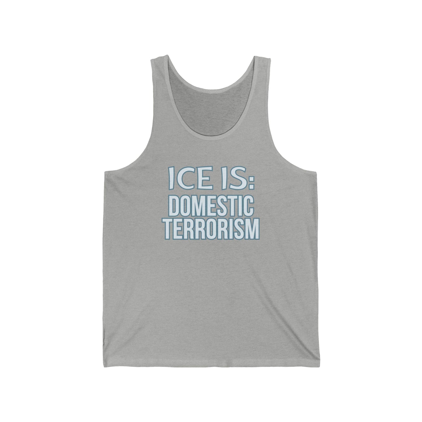 Abolish Ice-Is Shirt Protest Tank Top Foxtrot Delta Tango F*ck Donald Trump Social Justice Anti-Fascism Abolish Icestapo Sleeveless Cotton