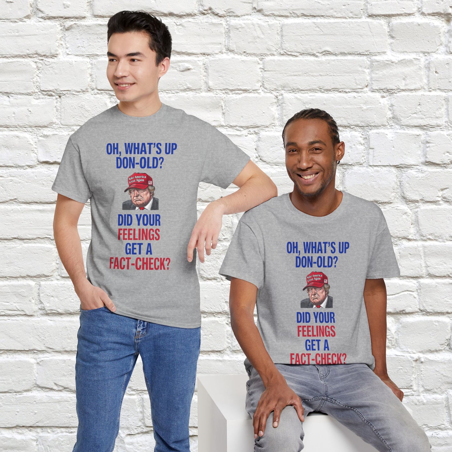 Did Your Feelings Get a Fact-Check? Shirt- Humorous Anti-Fascism Tee-  Democrat Presidential Election T-Shirt