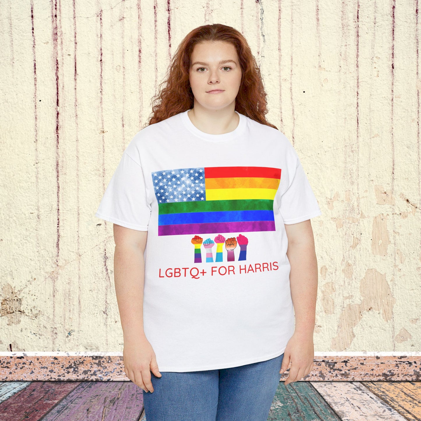 LGBTQ+ for Harris Shirt- Queer for Harris Tee-  Democrat Presidential Election T-Shirt