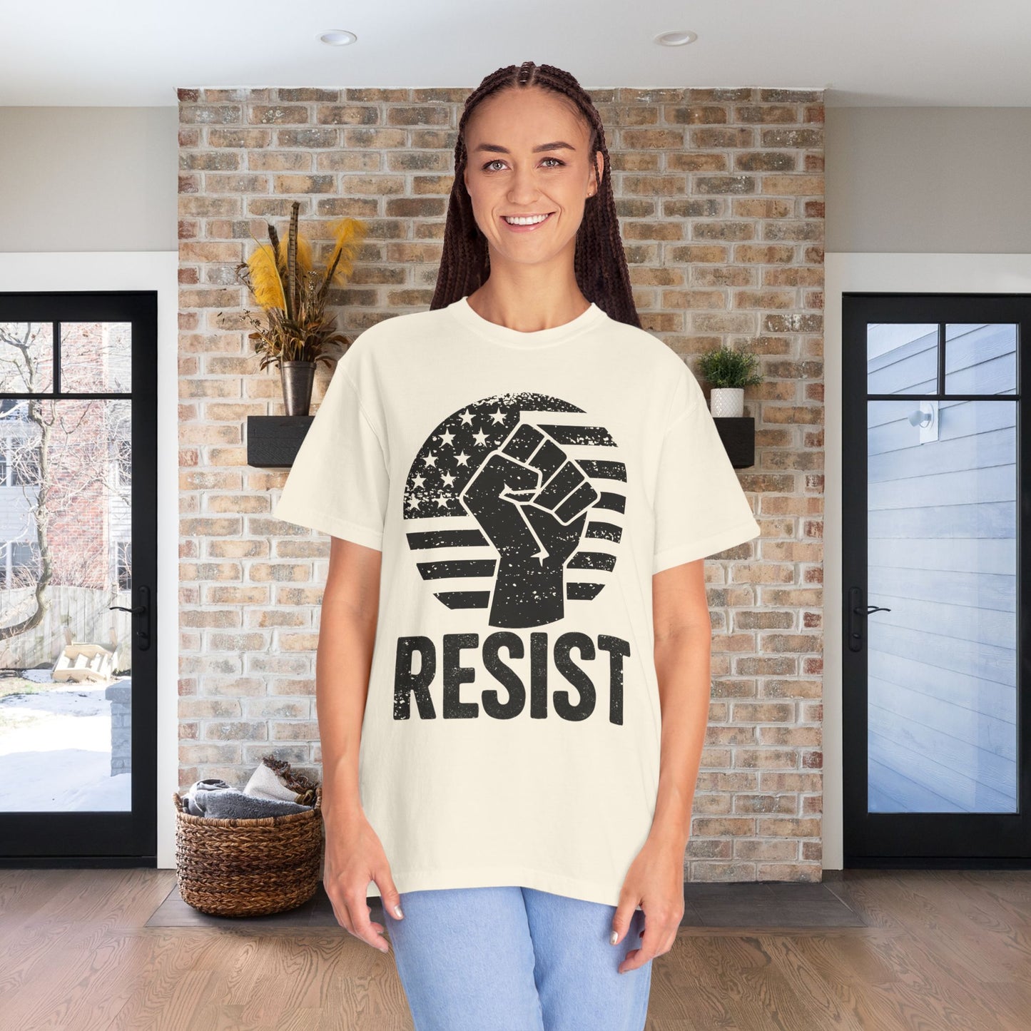 Resist Social Justice Shirt Anti Trump Resistance Tee Anti-Fascism Protest TShirt Comfort Colors Activist T-Shirt Gift for Democrat Apparel