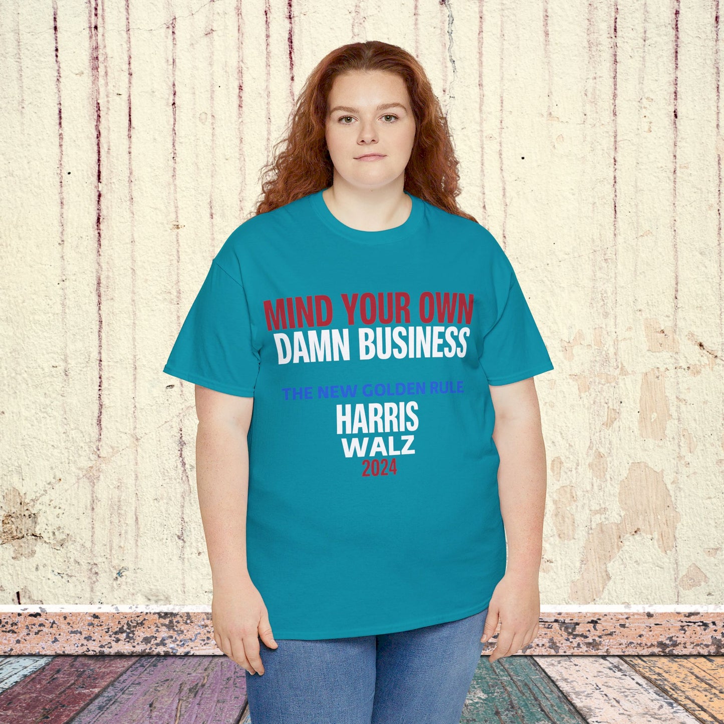 Mind Your Own Damn Business Shirt- Harris Walsh Tee-  Democrat Presidential Election T-Shirt