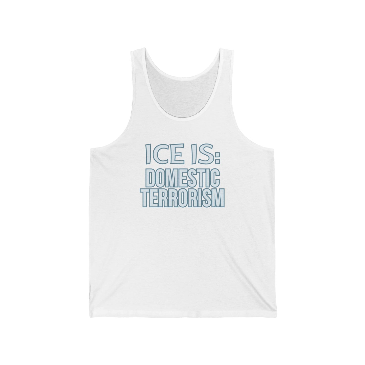 Abolish Ice-Is Shirt Protest Tank Top Foxtrot Delta Tango F*ck Donald Trump Social Justice Anti-Fascism Abolish Icestapo Sleeveless Cotton