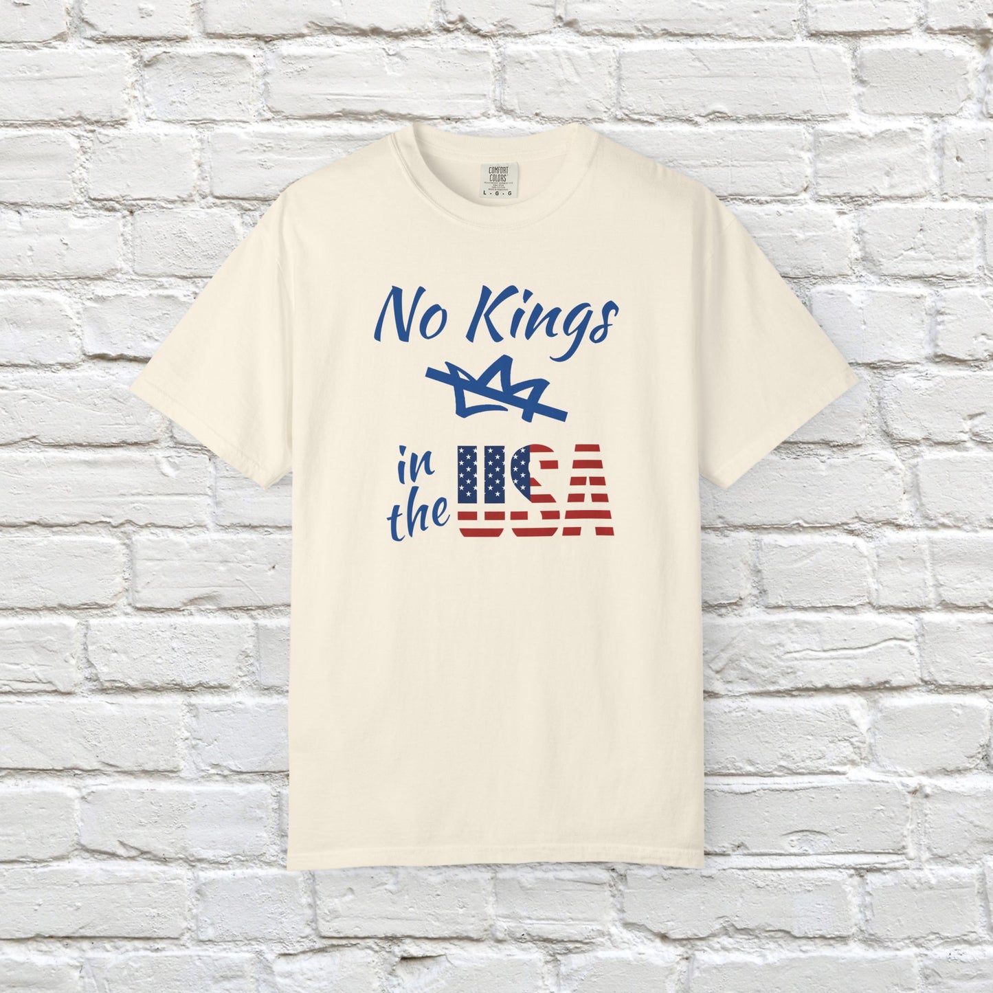 No Kings in the USA Protest Tee Resistance Social Justice Shirt Comfort Colors Ring-Spun US Cotton Resist Anti Trump Democrat Apparel