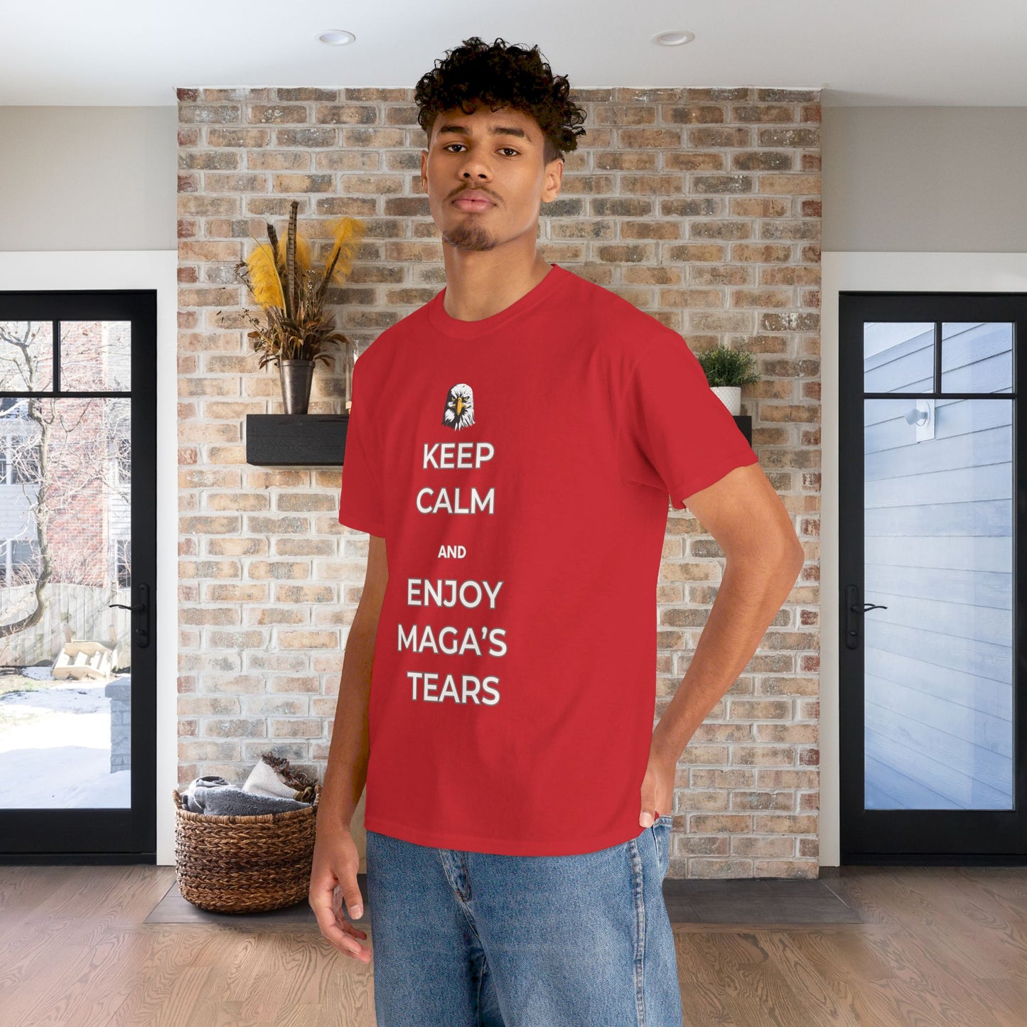 Keep Calm and Enjoy MAGA's Tears Shirt- Harris Walz Tee-  Democrat Presidential Election T-Shirt