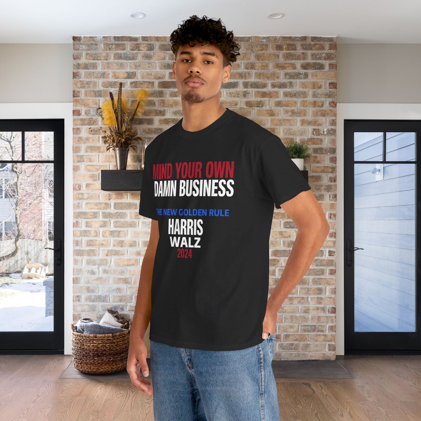 Mind Your Own Damn Business Shirt- Harris Walsh Tee-  Democrat Presidential Election T-Shirt